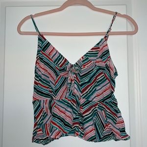 Colorful Striped Fun Camisole V cut